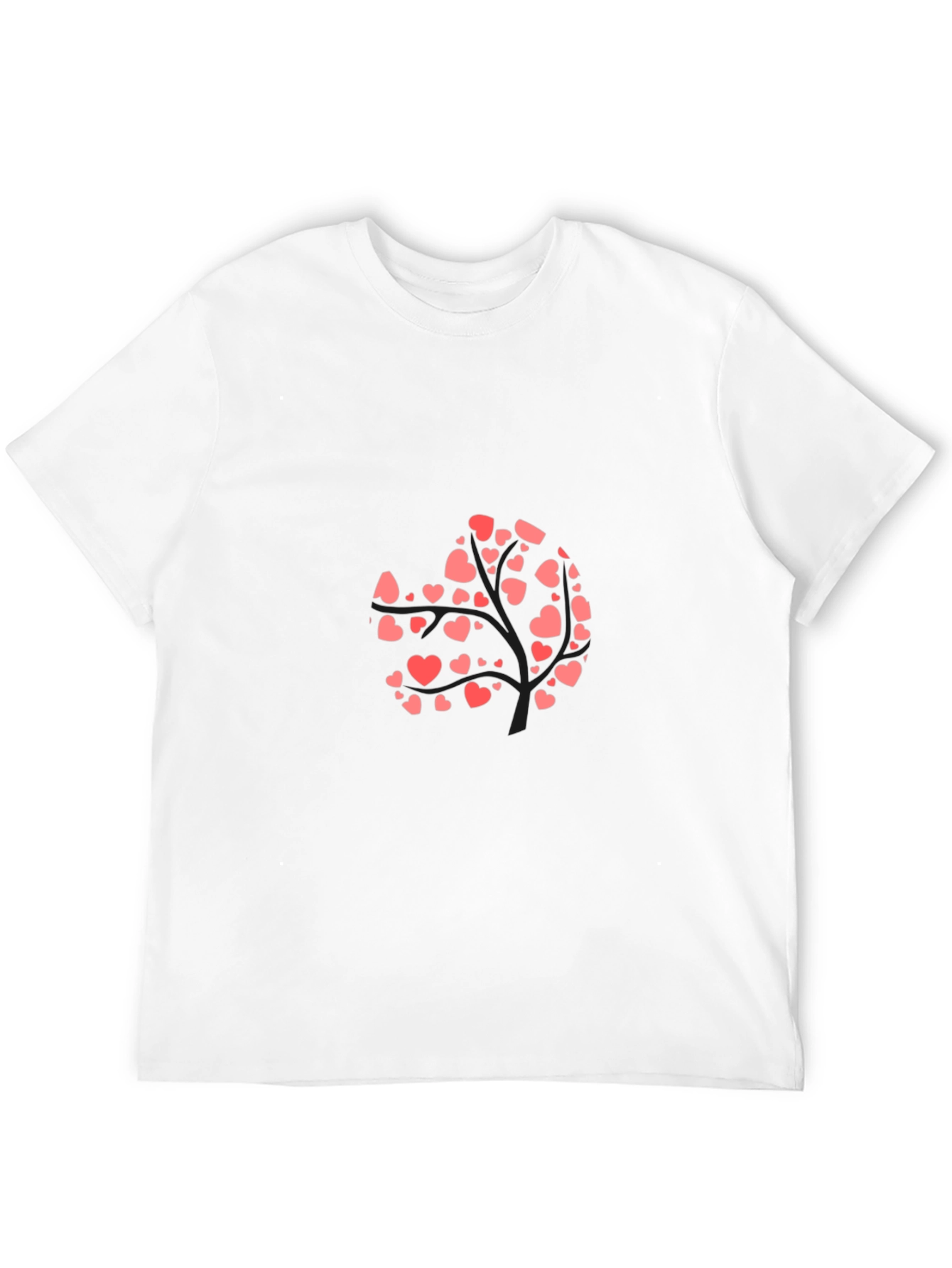Heart Tree Graphic Black T-Shirt