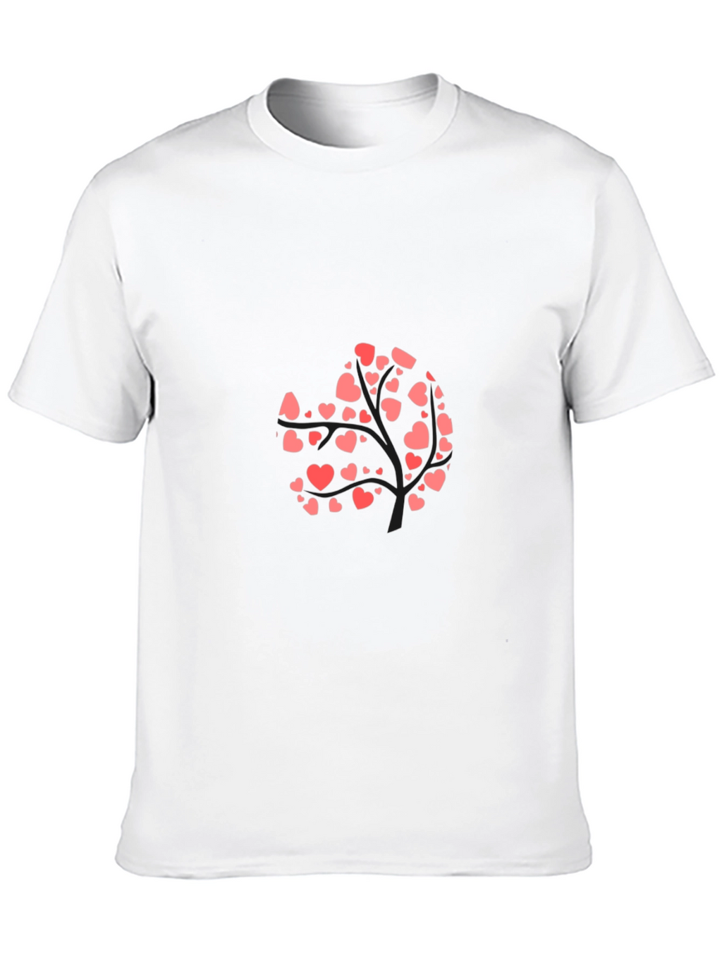 Heart Tree Graphic Black T-Shirt