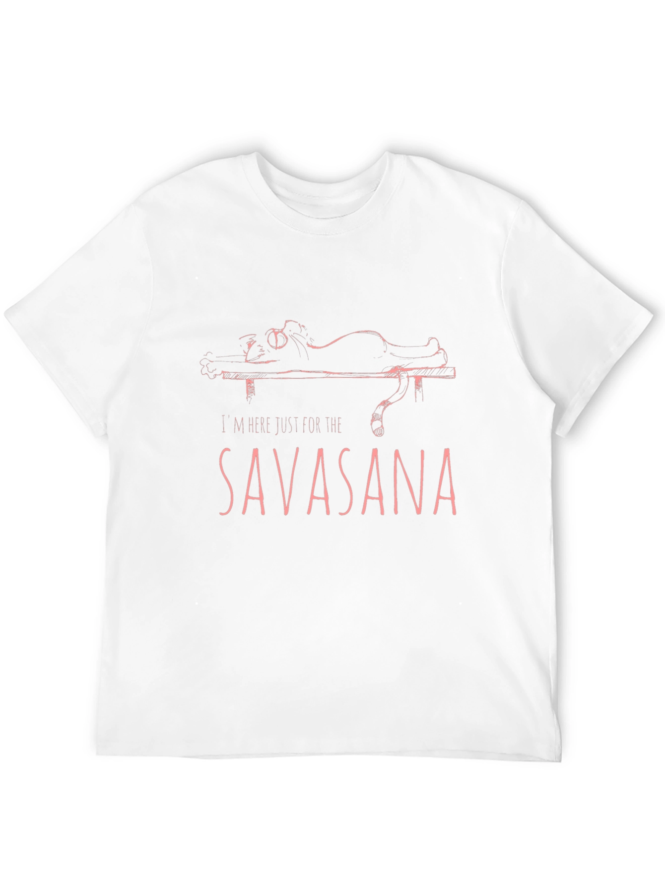 Savasana Yoga Cat Graphic T-Shirt