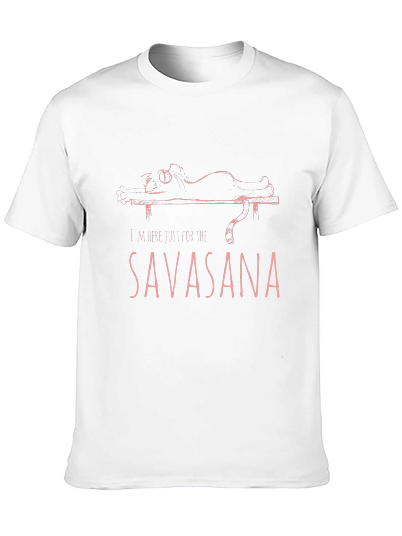 Savasana Yoga Cat Graphic T-Shirt