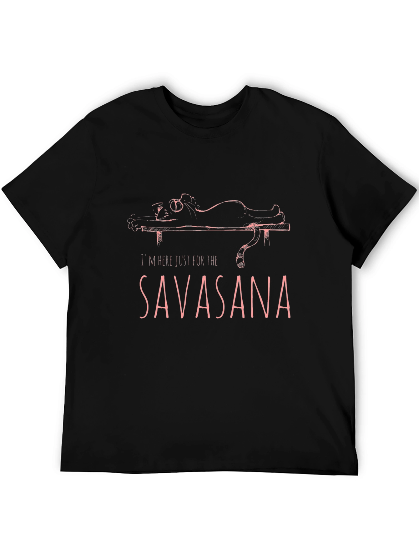 Savasana Yoga Cat Graphic T-Shirt