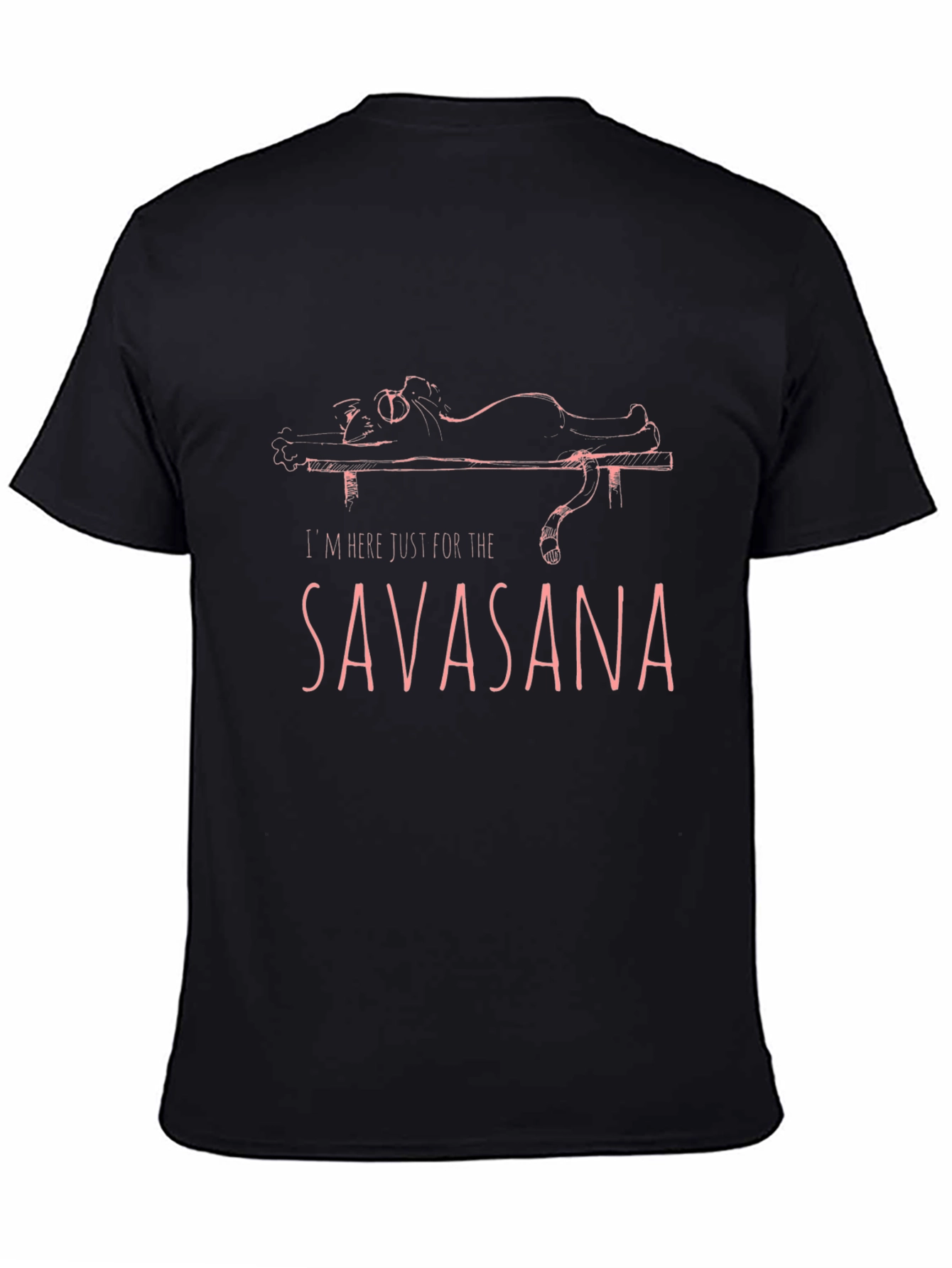 Savasana Yoga Cat Graphic T-Shirt