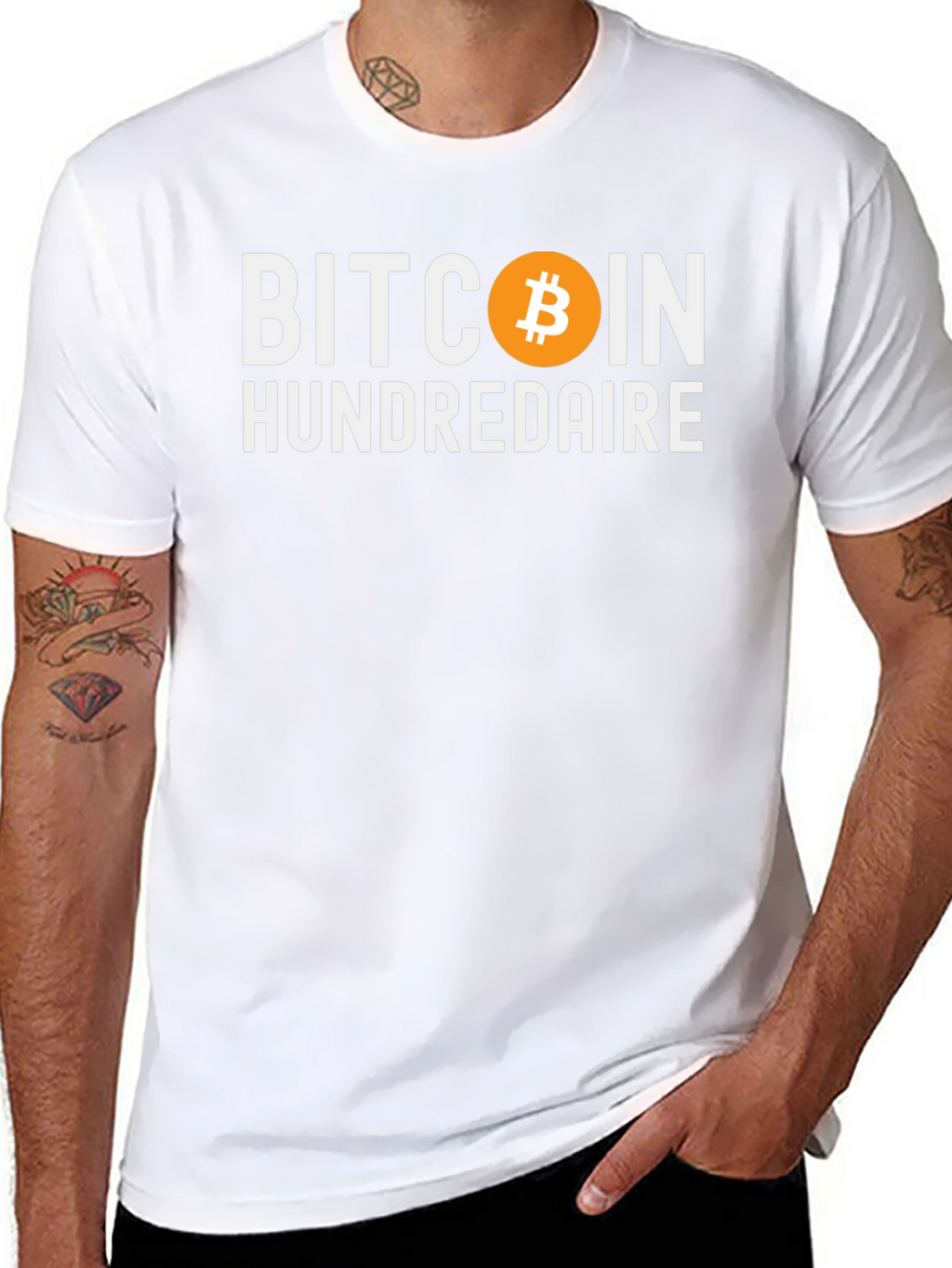 Bitcoin Hundredaire Black T-Shirt Crypto Tee