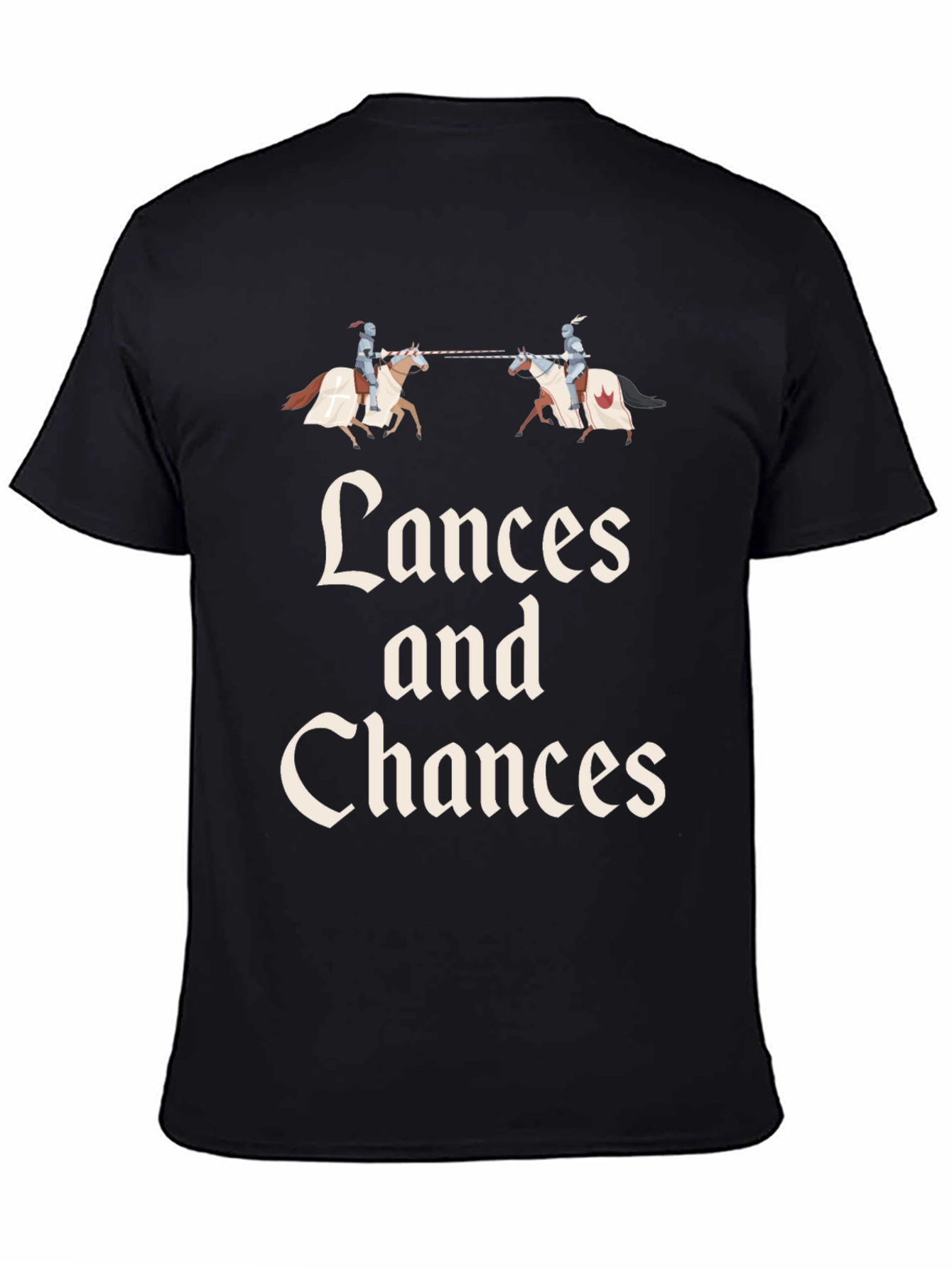 Lances and Chances Black Graphic Tee
