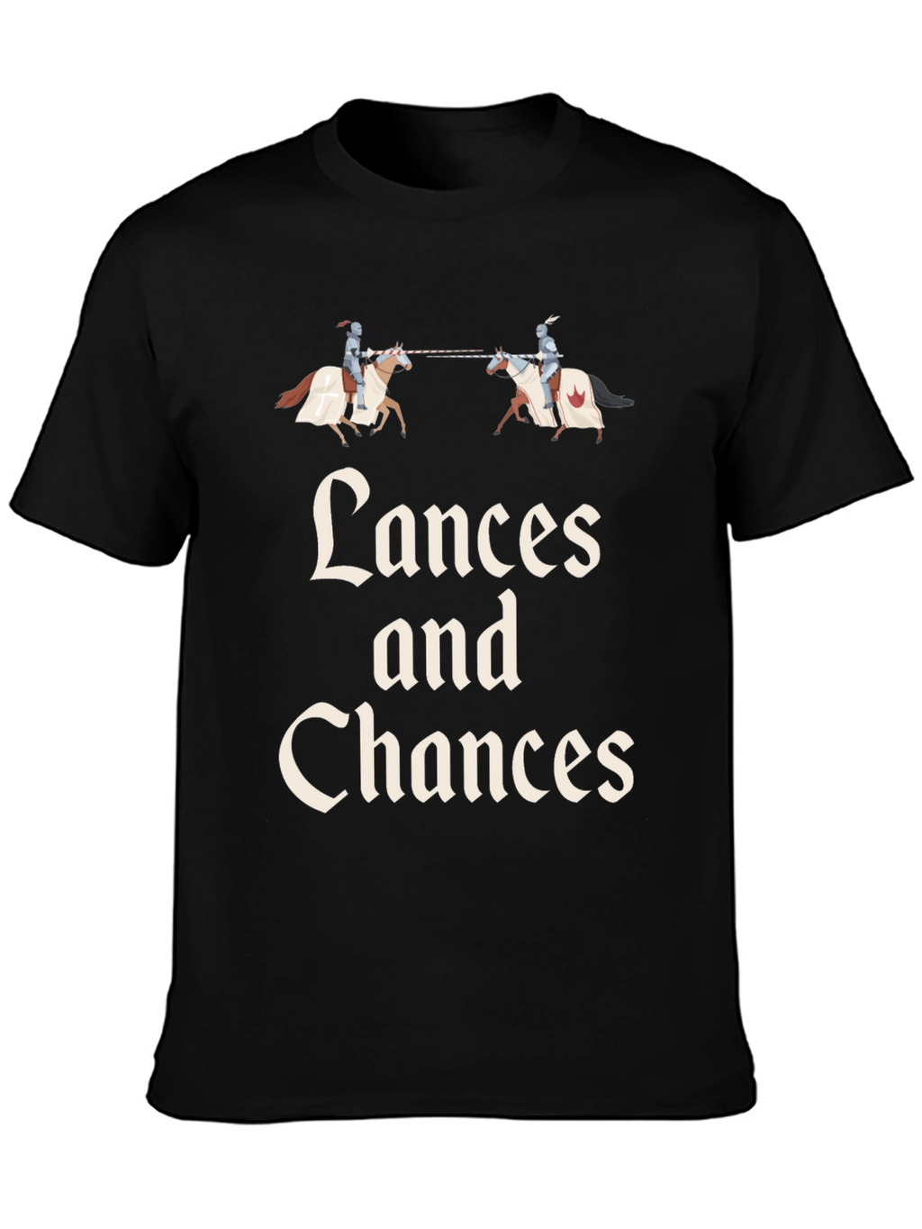 Lances and Chances Black Graphic Tee