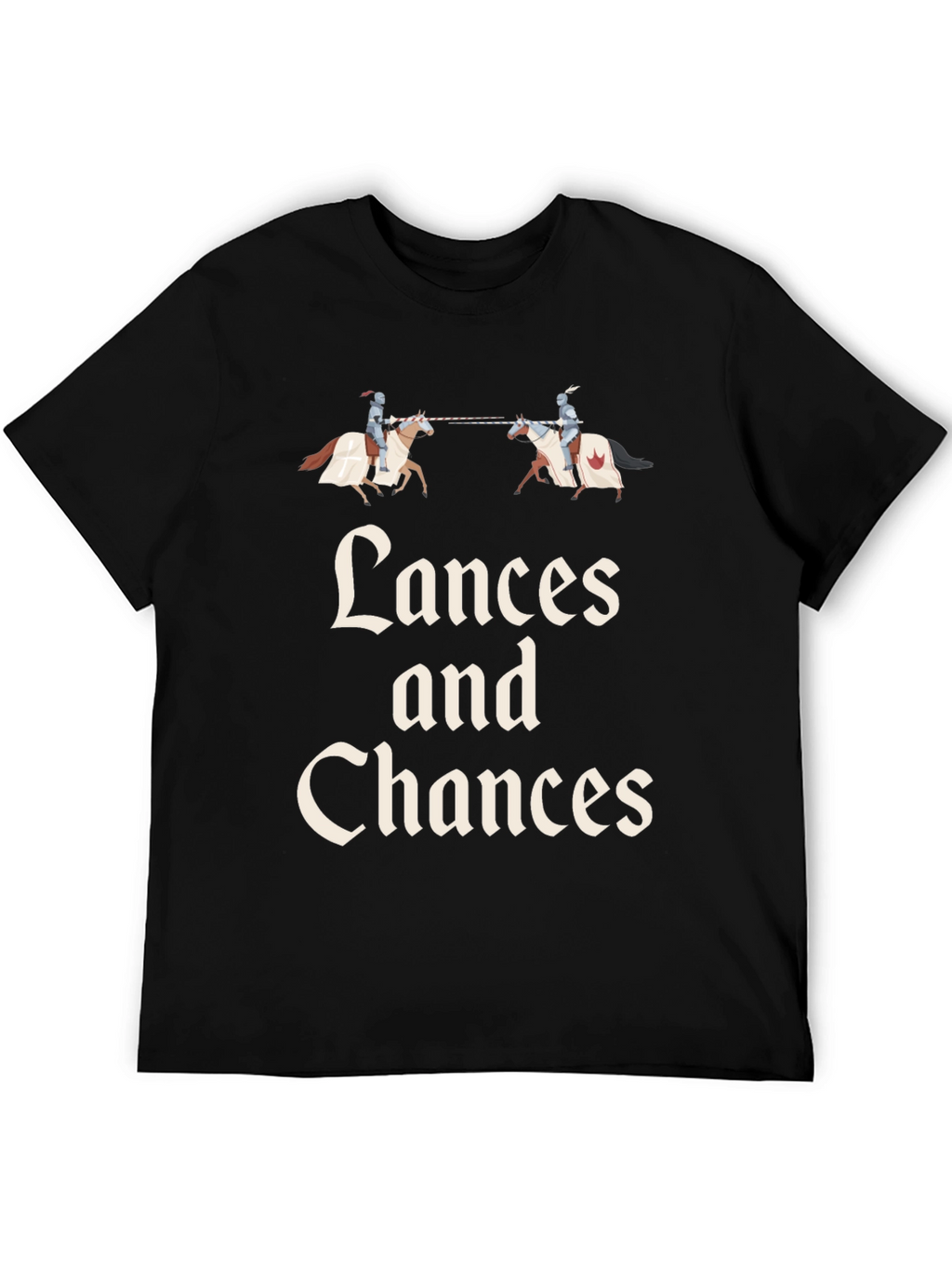Lances and Chances Black Graphic Tee