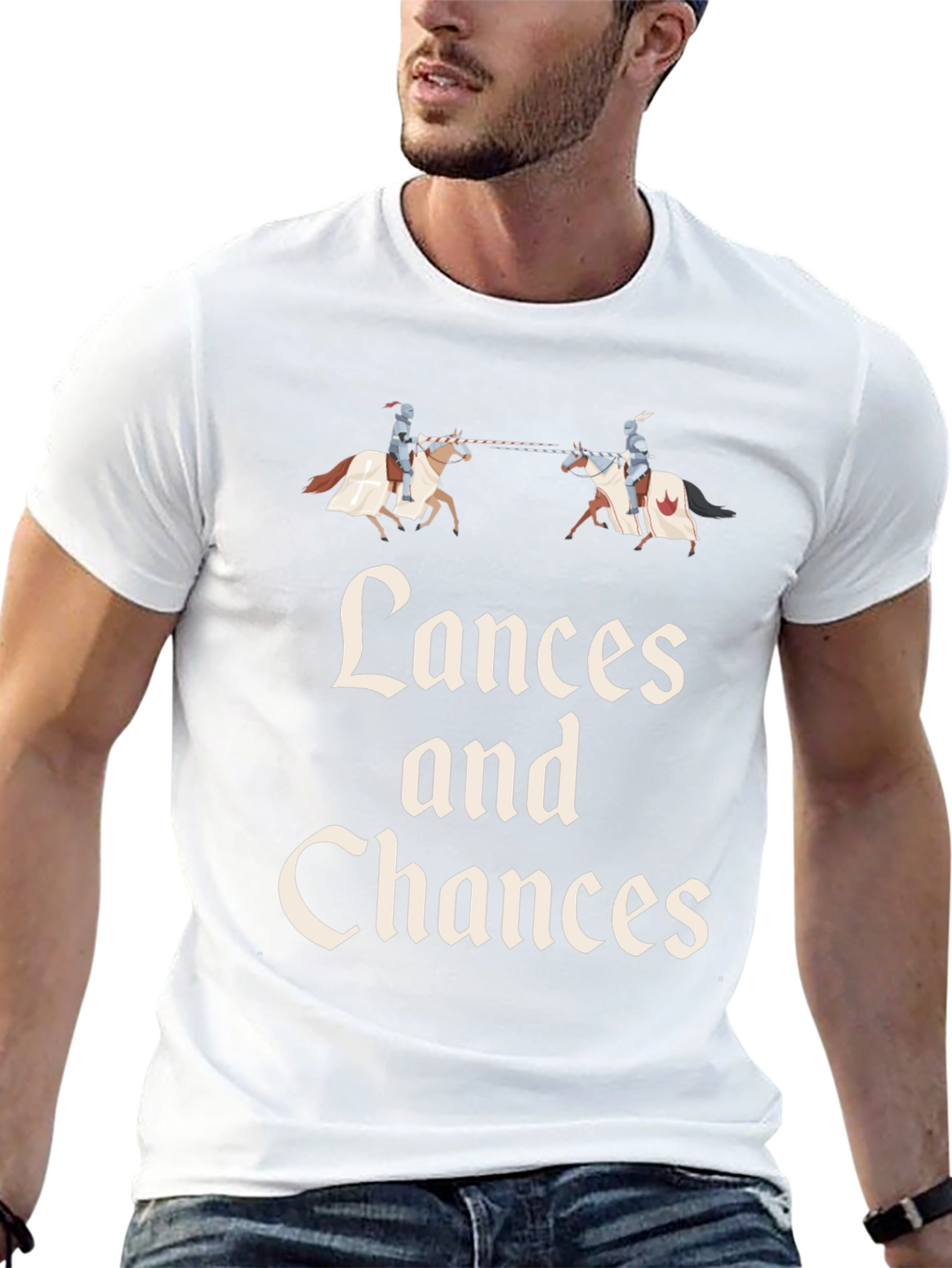 Lances and Chances Black Graphic Tee