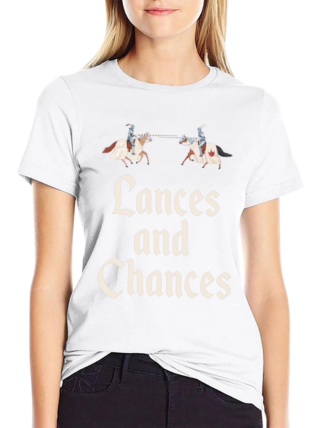 Lances and Chances Black Graphic Tee