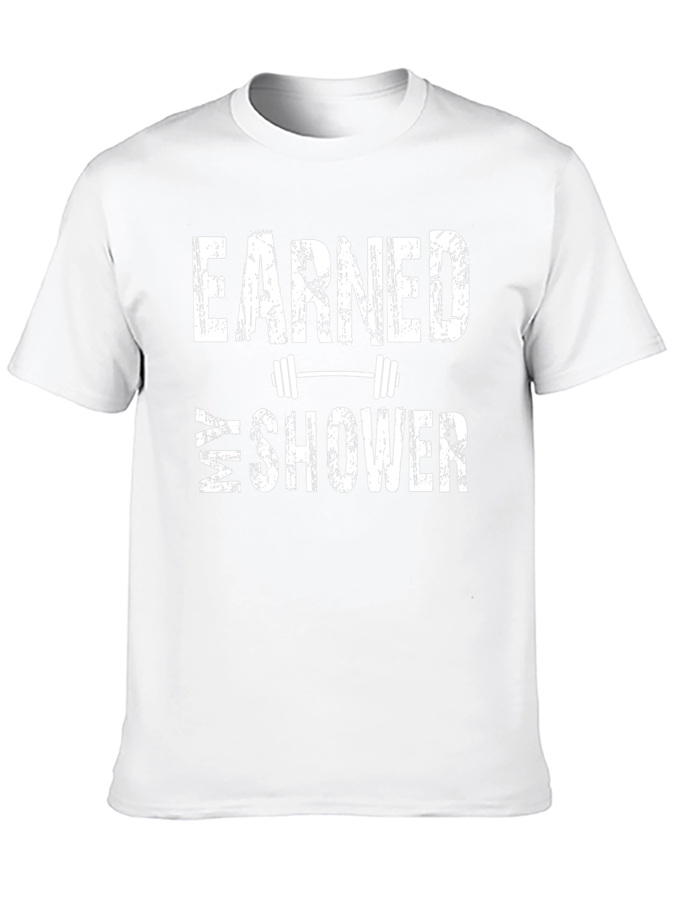 Earned My Shower Black Graphic T-Shirt