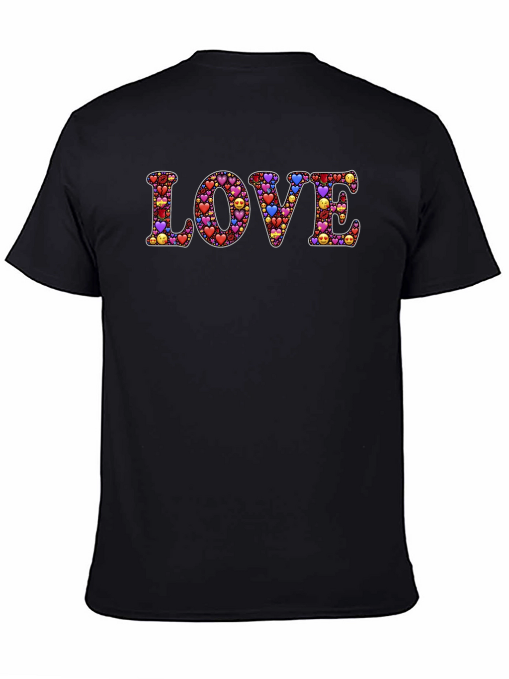 LOVE Emoji Hearts Graphic T-Shirt