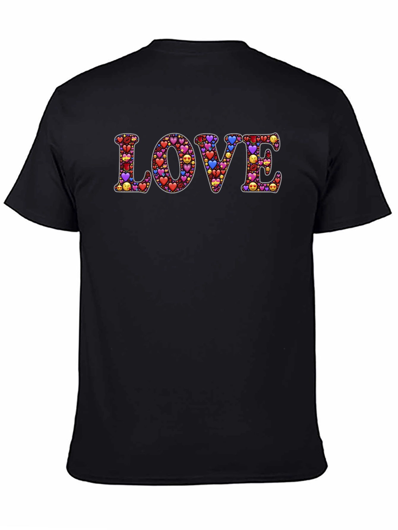 LOVE Emoji Hearts Graphic T-Shirt