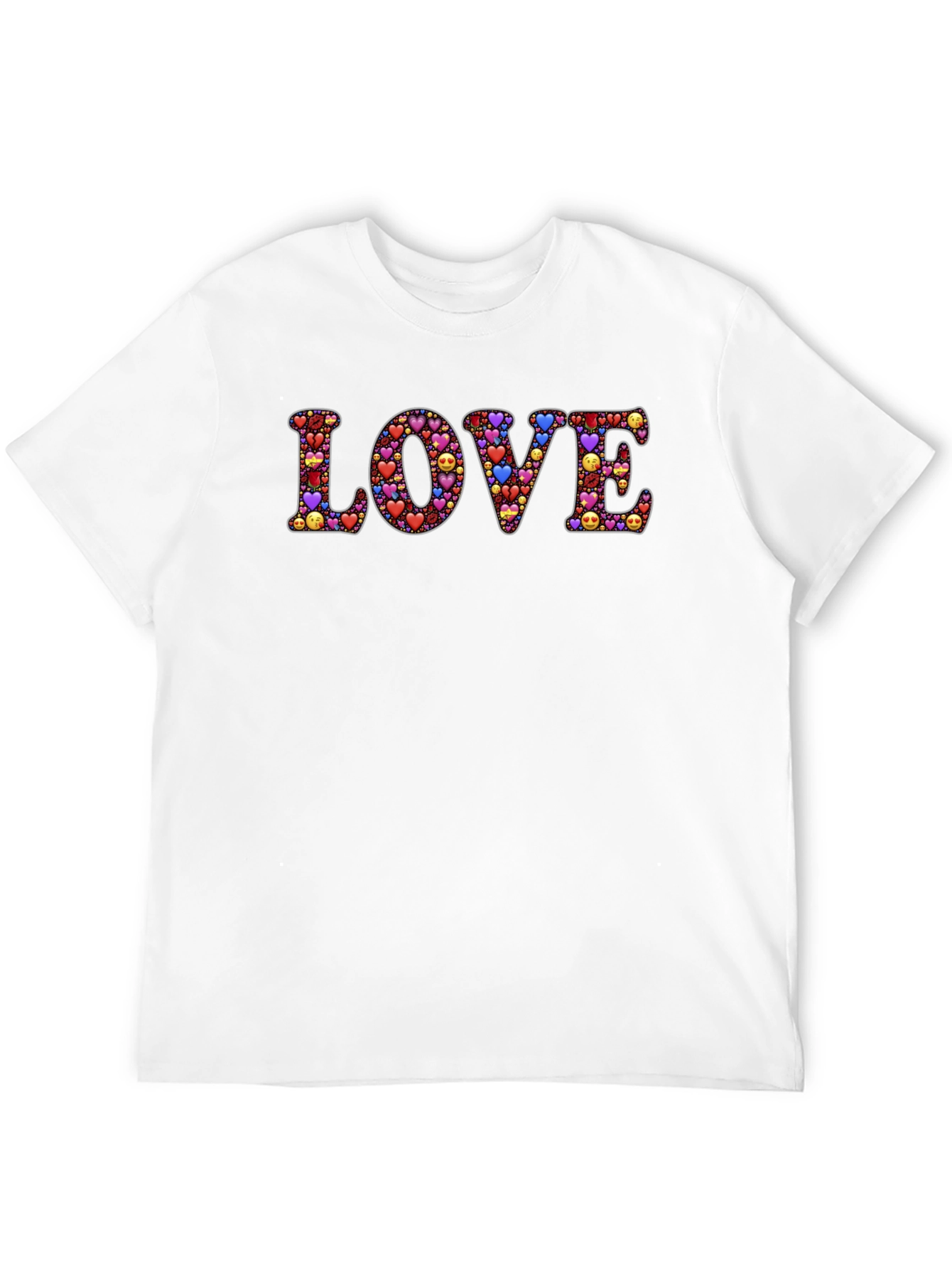 LOVE Emoji Hearts Graphic T-Shirt