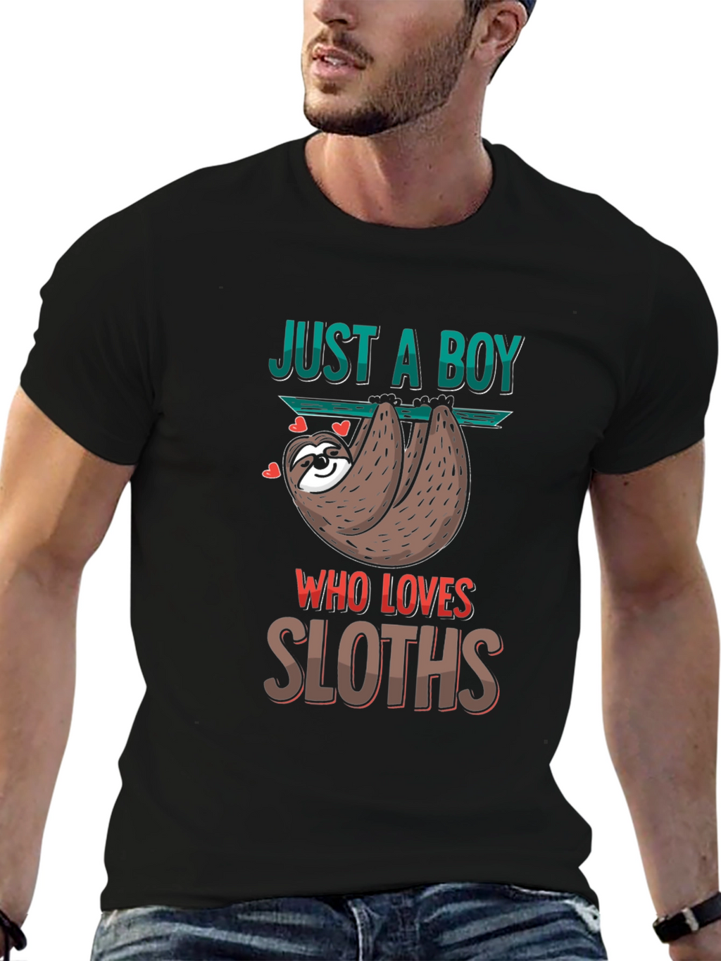 Just A Boy Who Loves Sloths T-Shirt