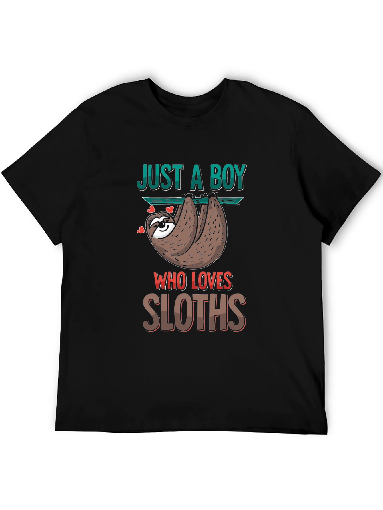 Just A Boy Who Loves Sloths T-Shirt