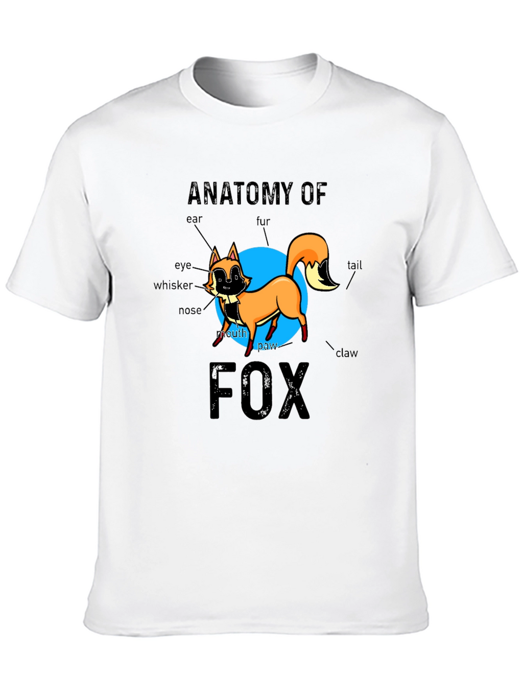 Anatomy of Fox Black Graphic Tee