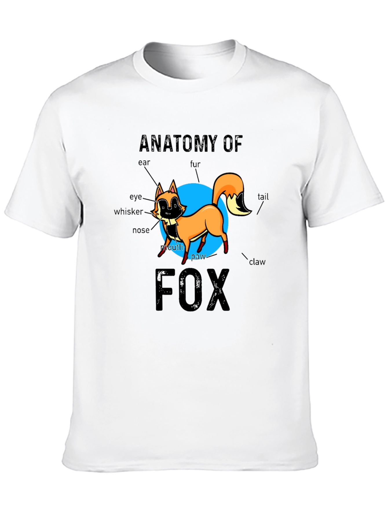 Anatomy of Fox Black Graphic Tee