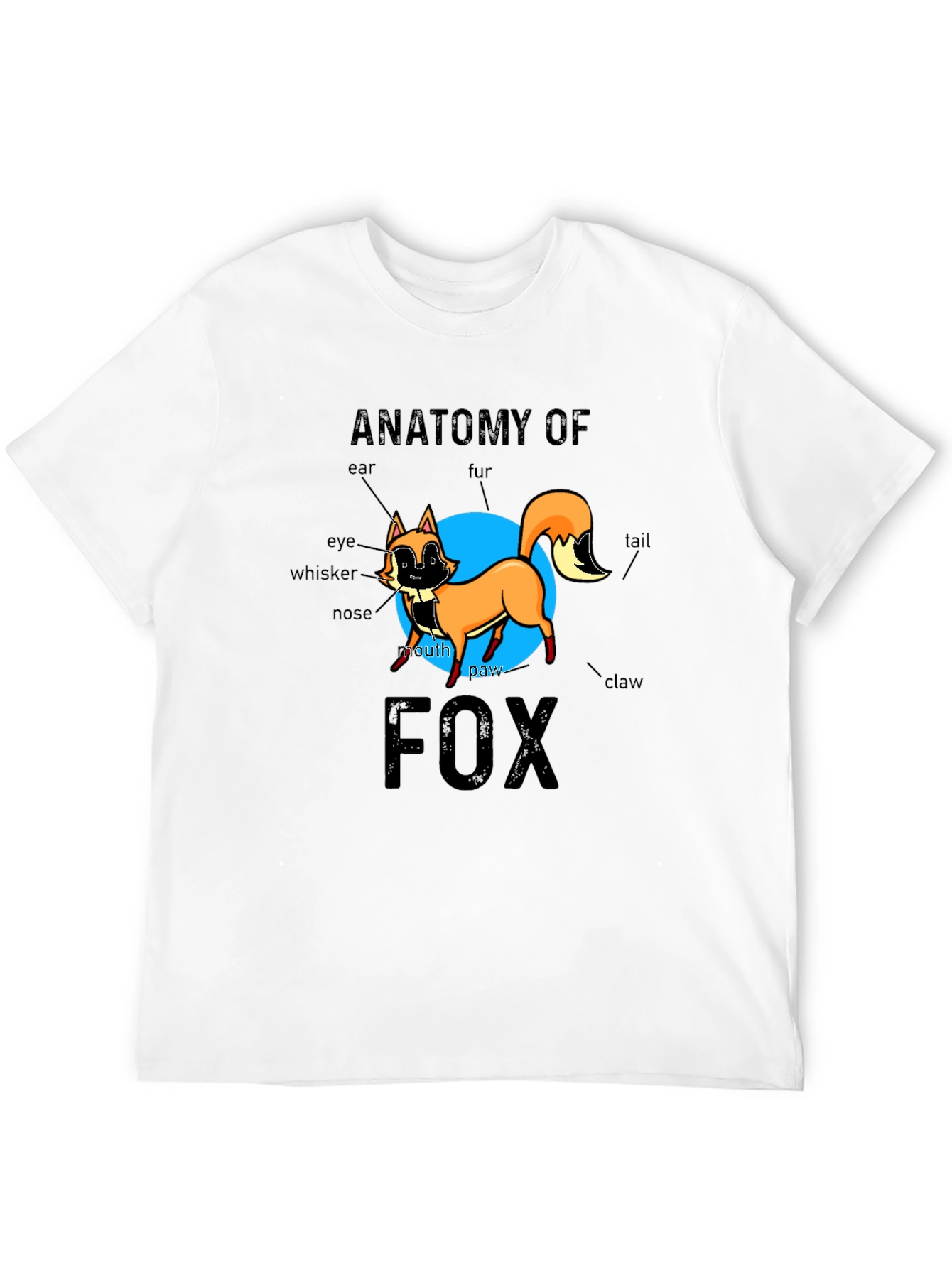 Anatomy of Fox Black Graphic Tee