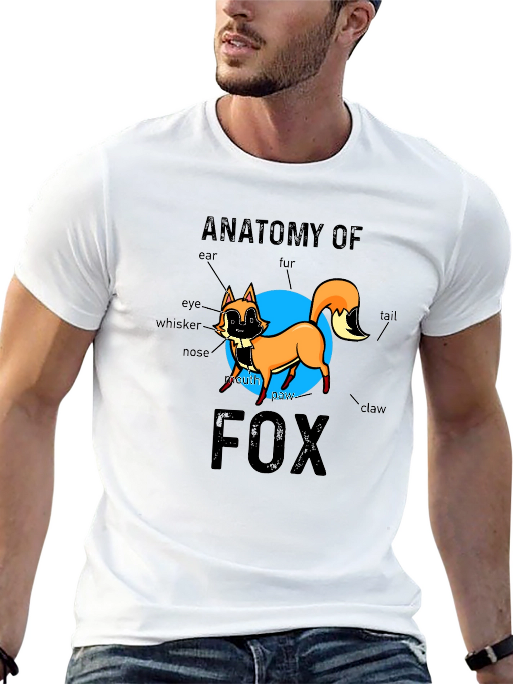 Anatomy of Fox Black Graphic Tee