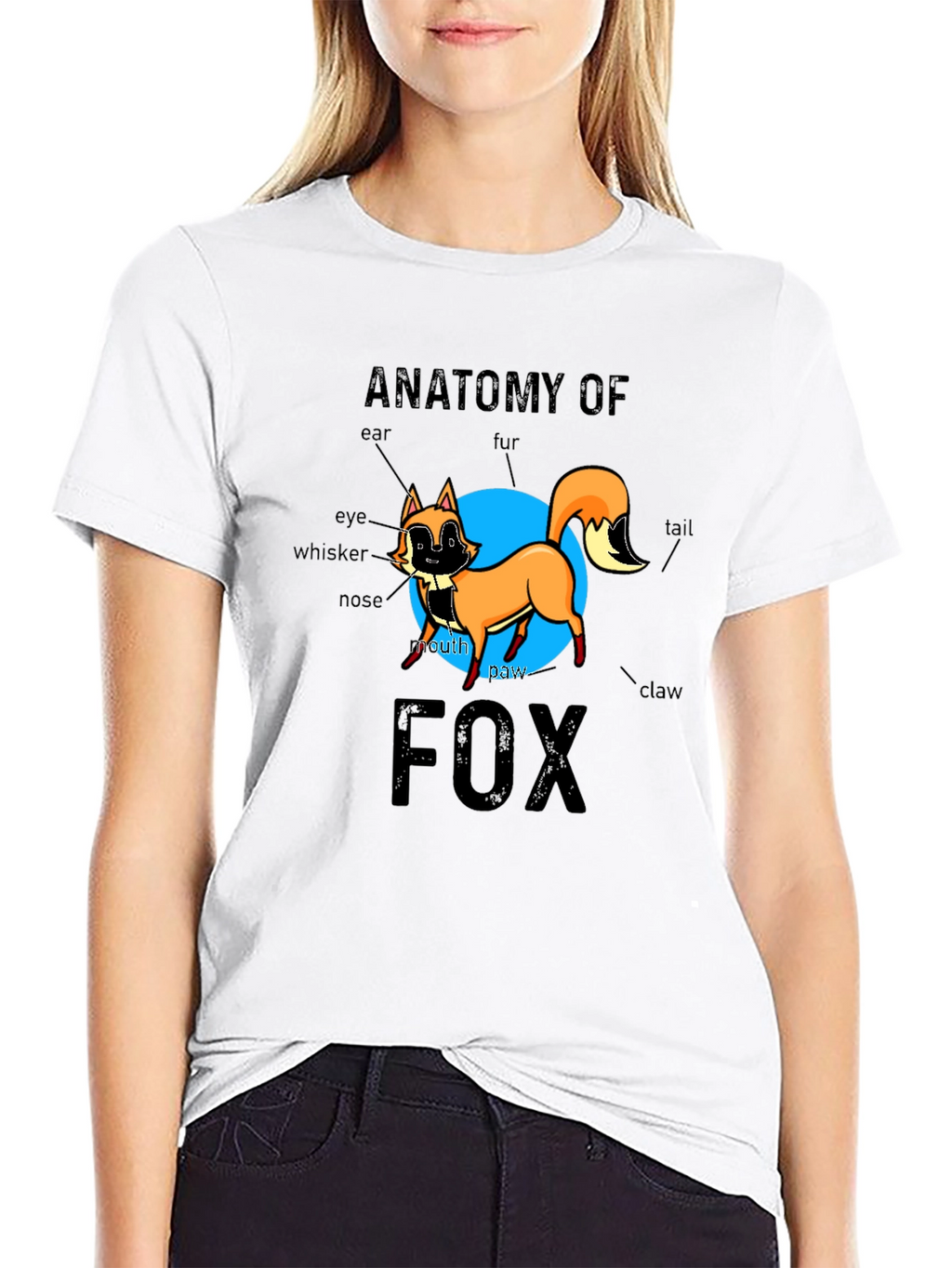 Anatomy of Fox Black Graphic Tee