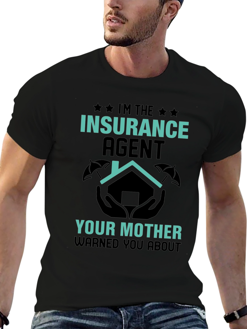 Insurance Agent Novelty Graphic T-Shirt
