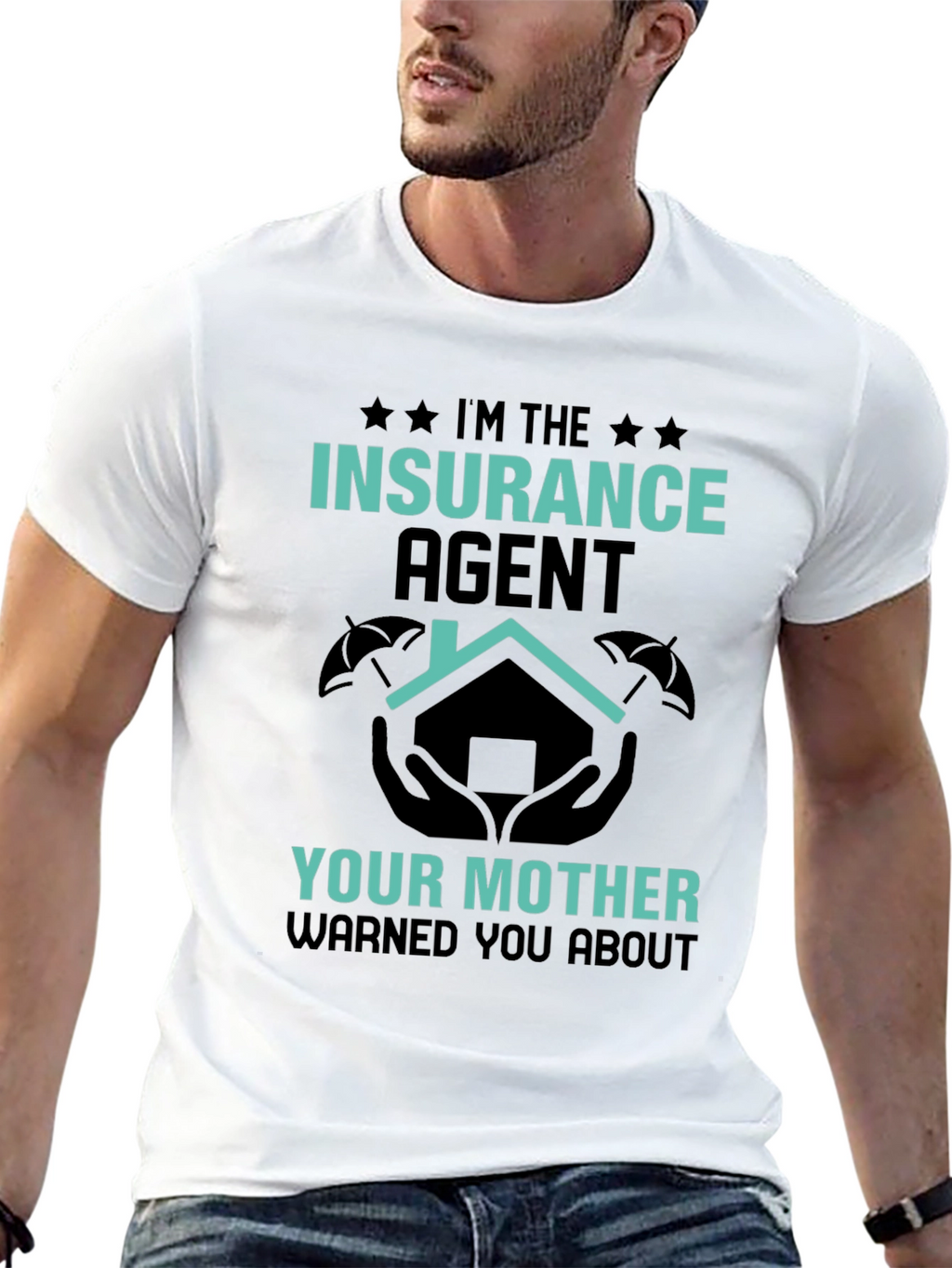 Insurance Agent Novelty Graphic T-Shirt