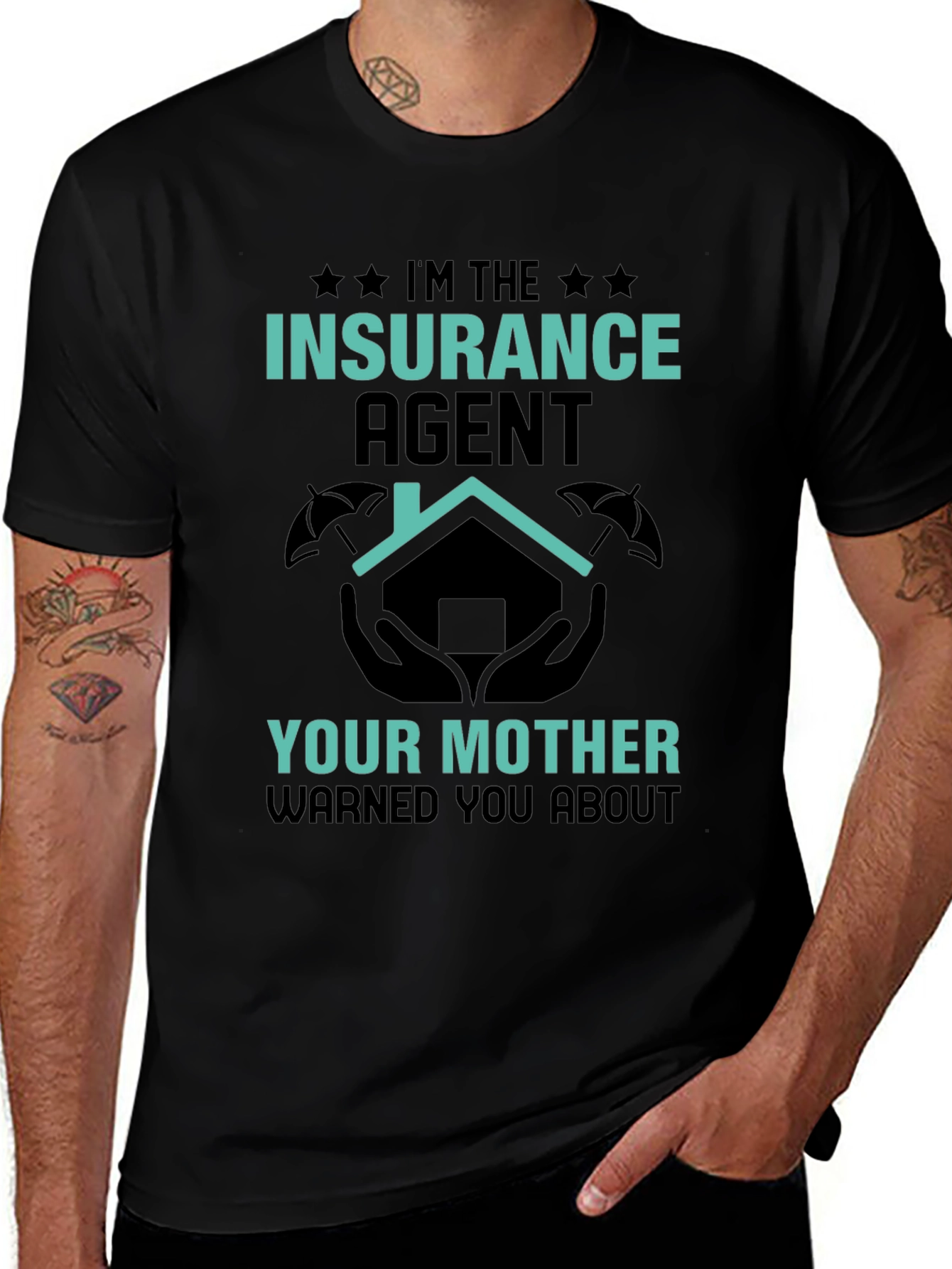 Insurance Agent Novelty Graphic T-Shirt
