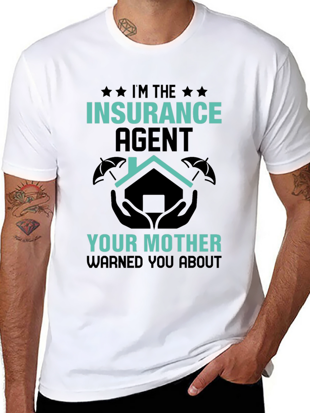 Insurance Agent Novelty Graphic T-Shirt