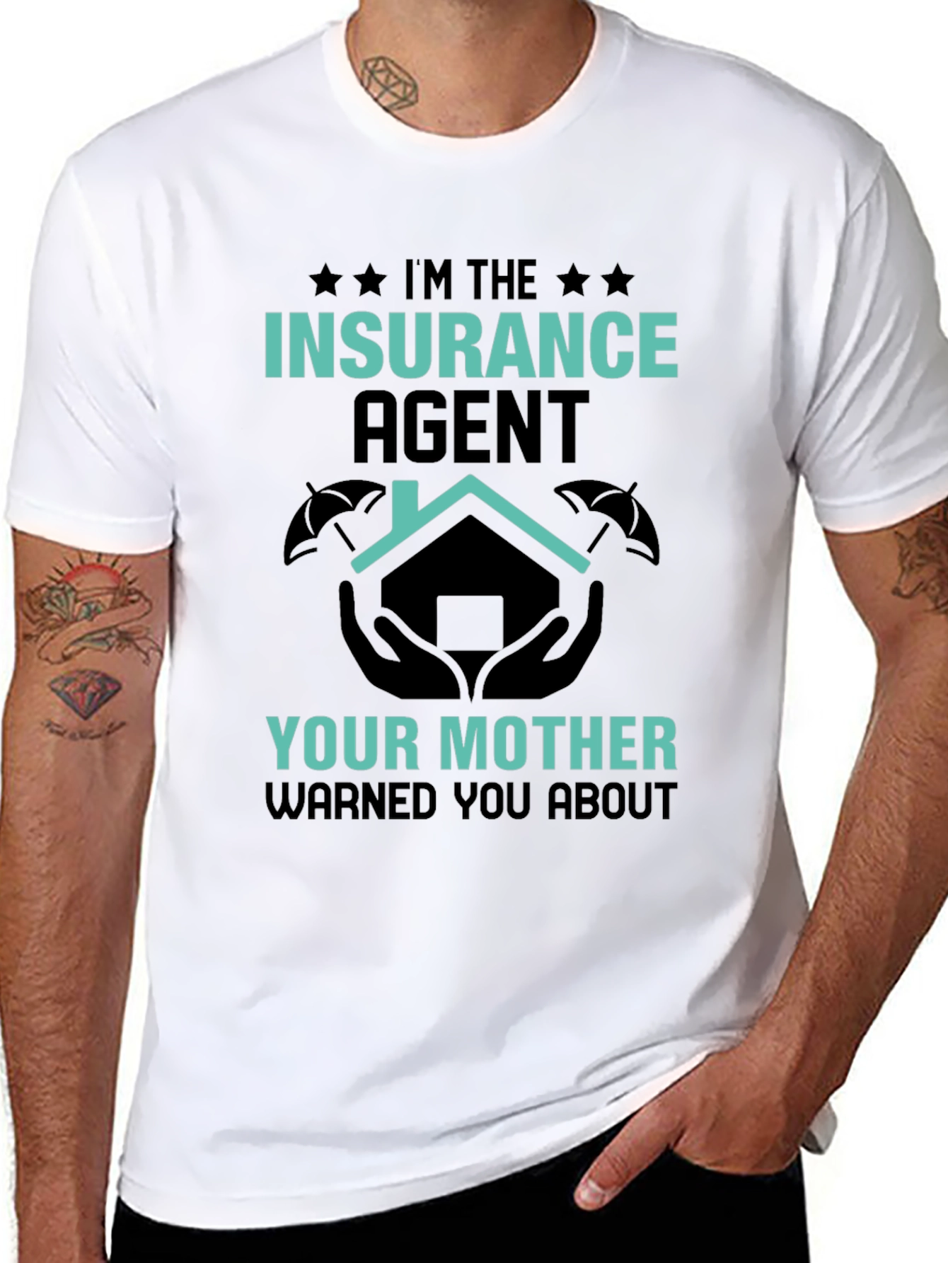 Insurance Agent Novelty Graphic T-Shirt