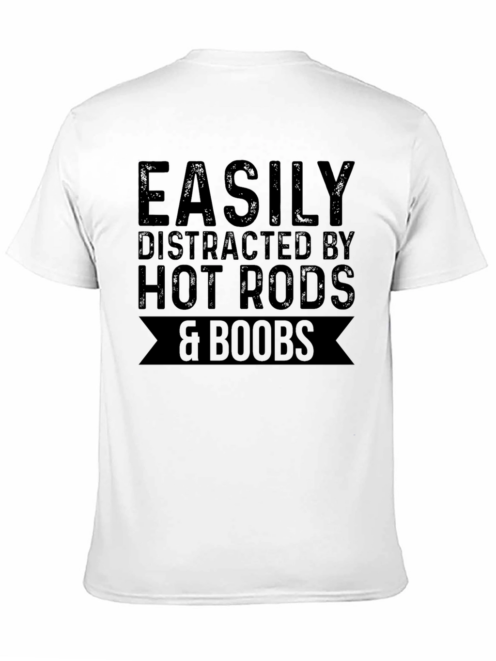 Easily Distracted Hot Rods & Boobs Graphic Tee