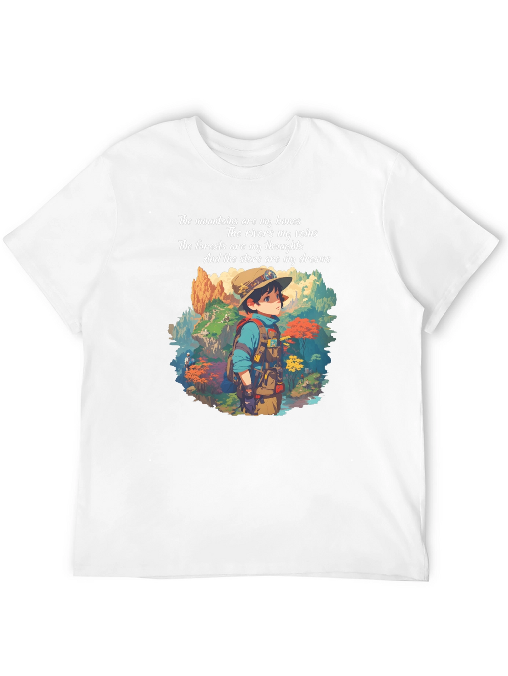 Nature Lover T-Shirt: Mountains Rivers Forest Stars