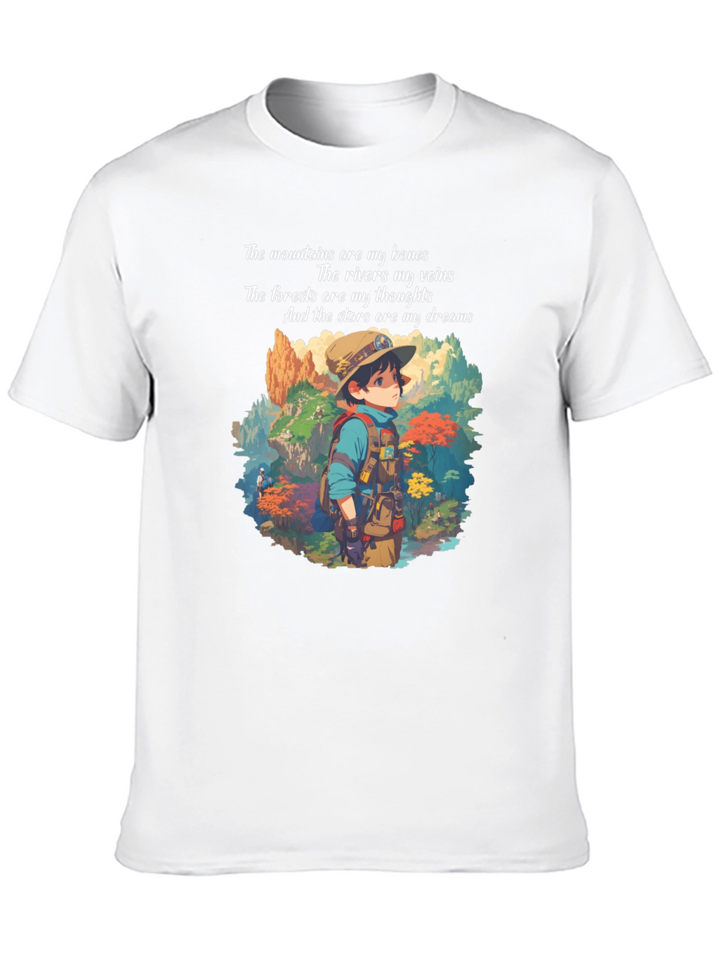 Nature Lover T-Shirt: Mountains Rivers Forest Stars