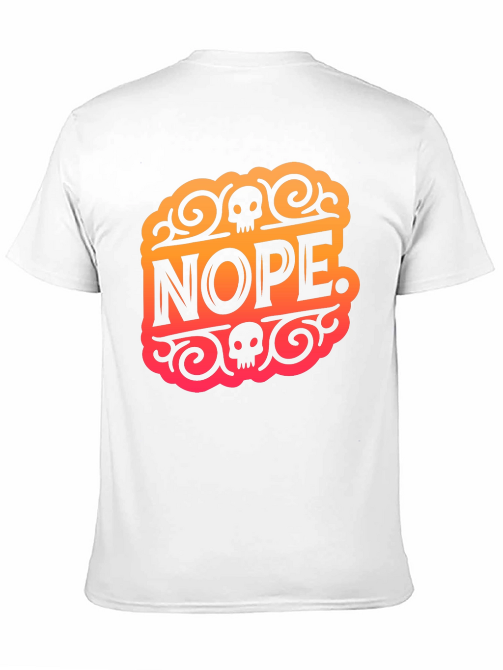 Nope Skull Graphic Tee - Edgy Humor T-Shirt