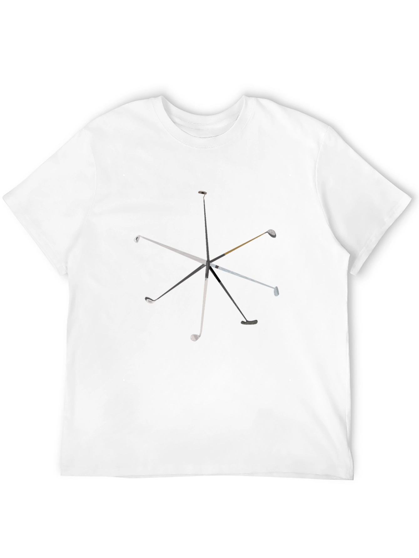 Golf Club Graphic T-Shirt - Black Cotton Tee