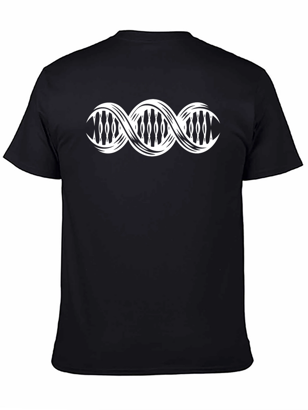 DNA Helix Graphic Print T-Shirt - Stylish Biology Tee