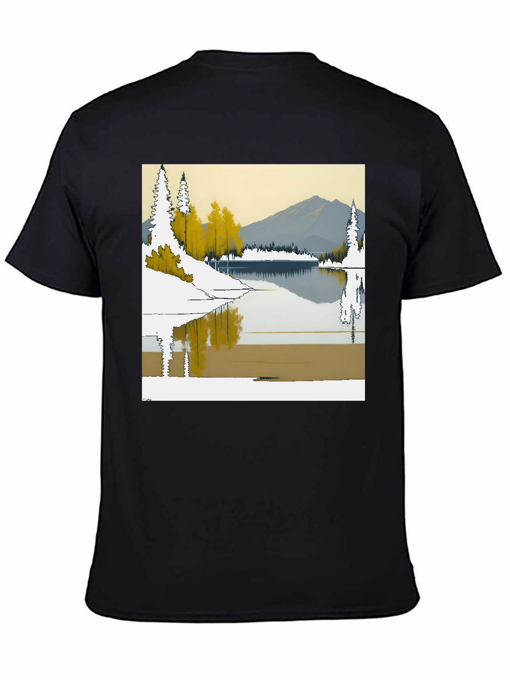 Scenic Lake & Mountain Graphic Tee