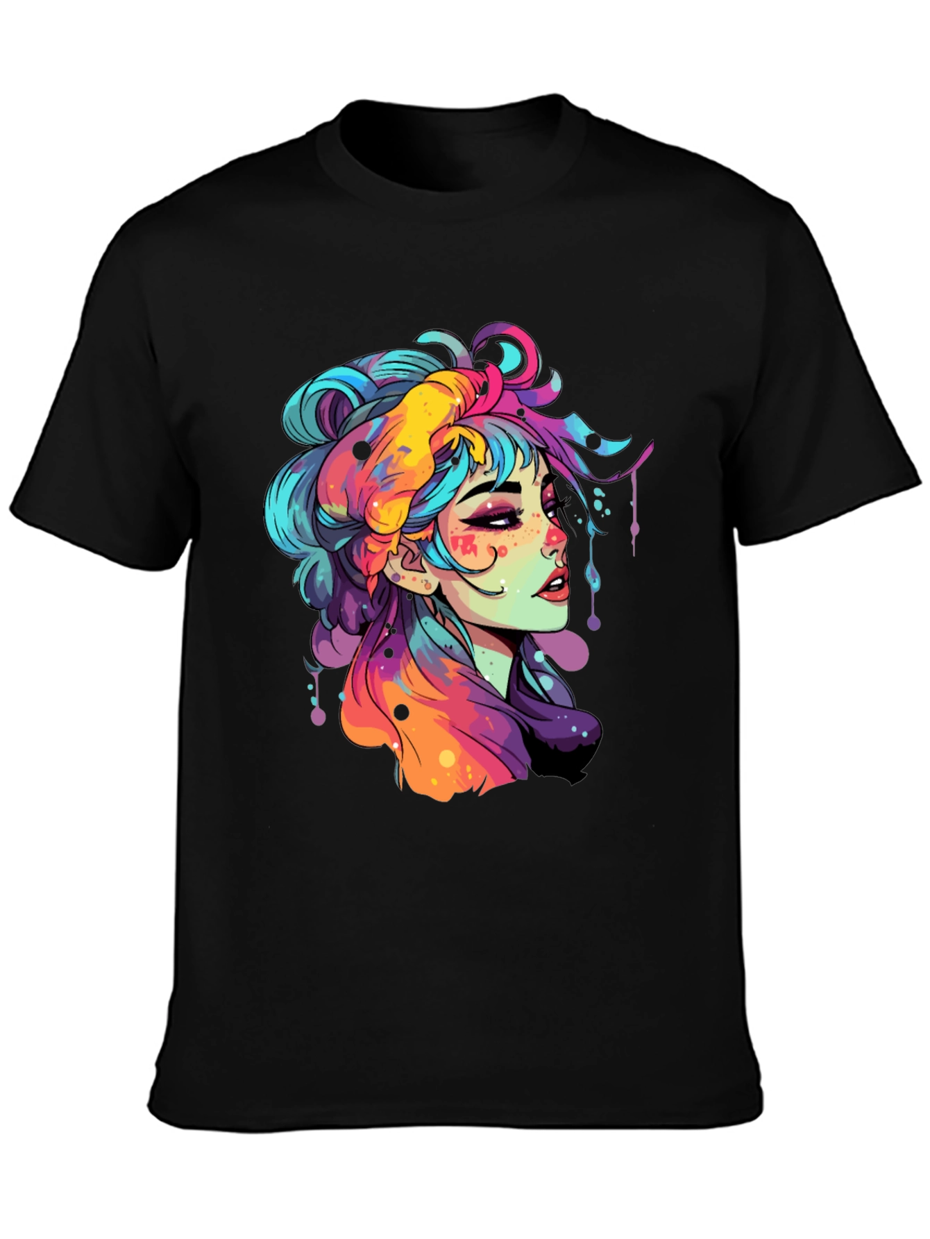 Vibrant Girl Graphic Tee - Unisex Soft Cotton T-Shirt