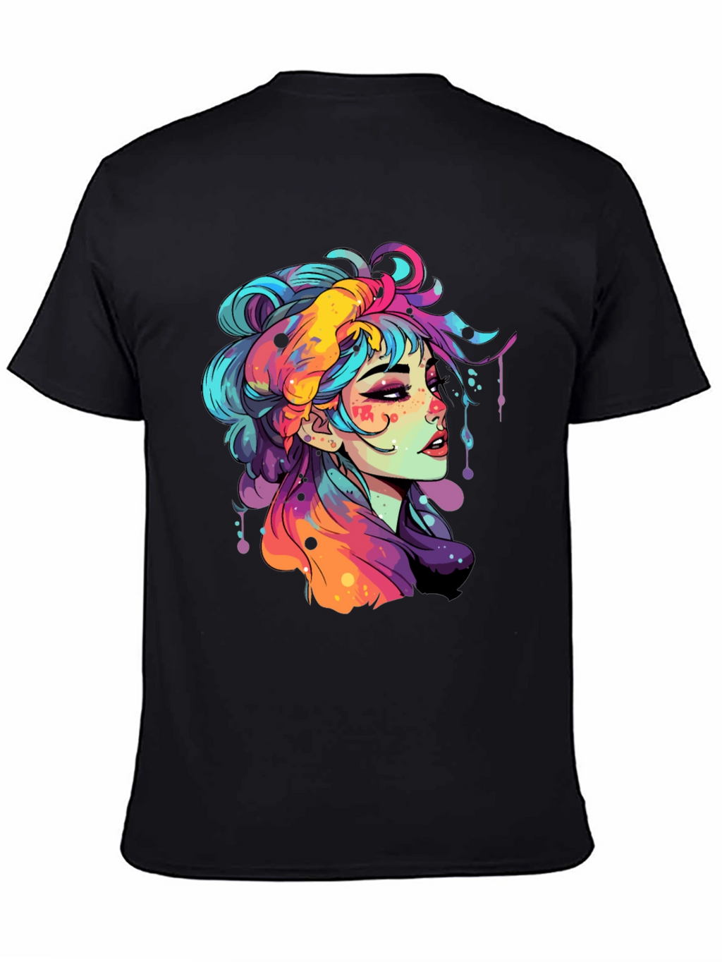 Vibrant Girl Graphic Tee - Unisex Soft Cotton T-Shirt