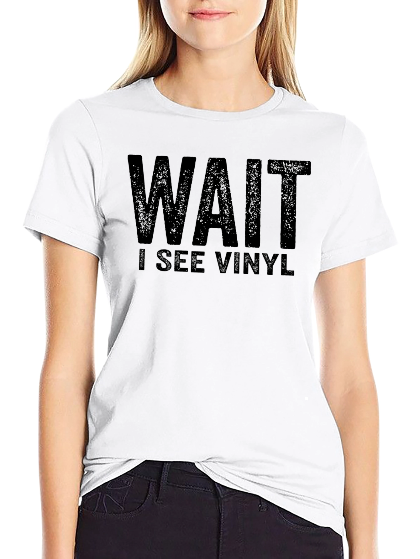 Wait I See Vinyl T-Shirt - Music Lover Tee