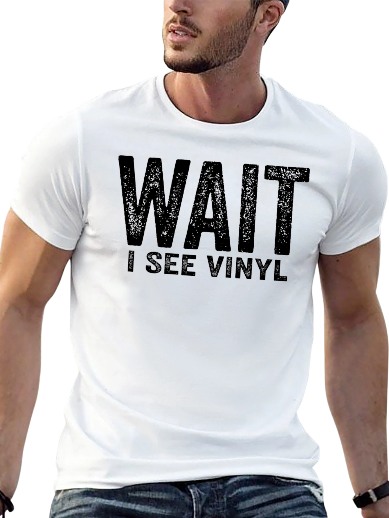Wait I See Vinyl T-Shirt - Music Lover Tee