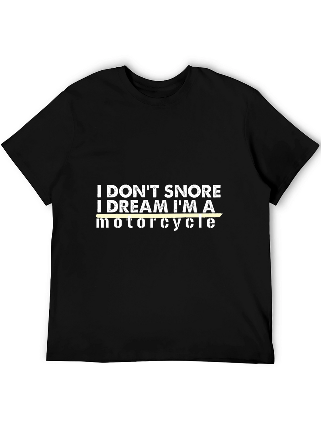 Funny Motorcycle Dream T-Shirt - Black