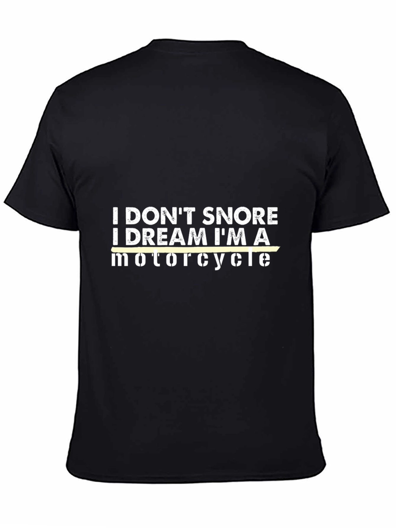 Funny Motorcycle Dream T-Shirt - Black