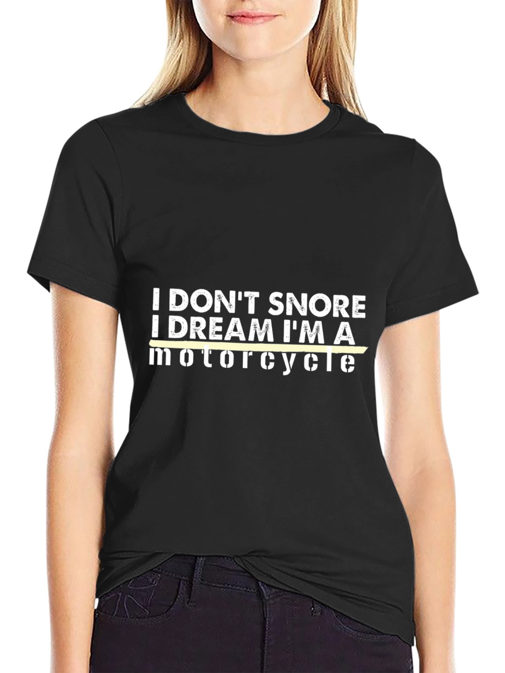 Funny Motorcycle Dream T-Shirt - Black