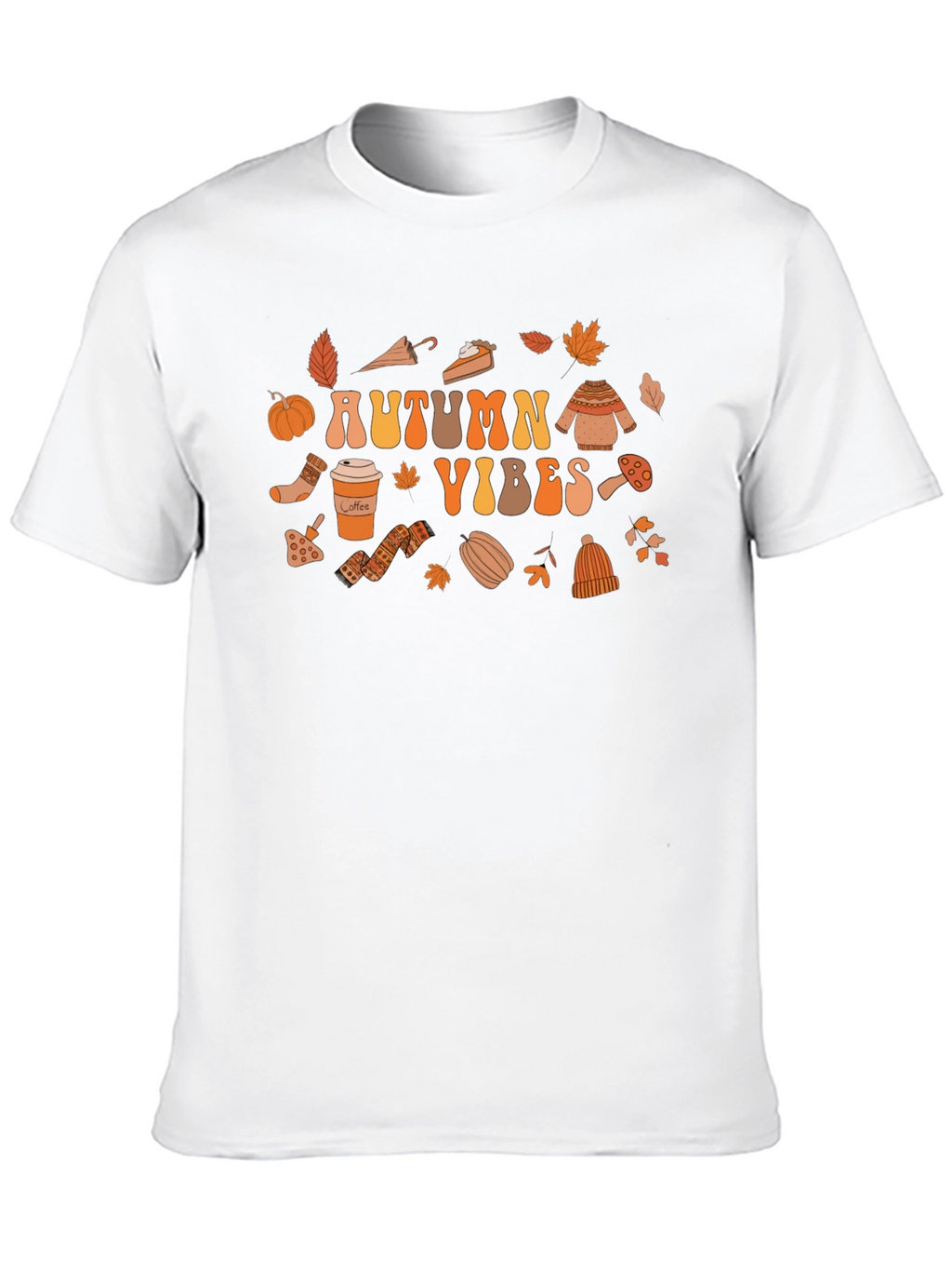 Autumn Vibes Graphic Tee - Cozy Fall Design