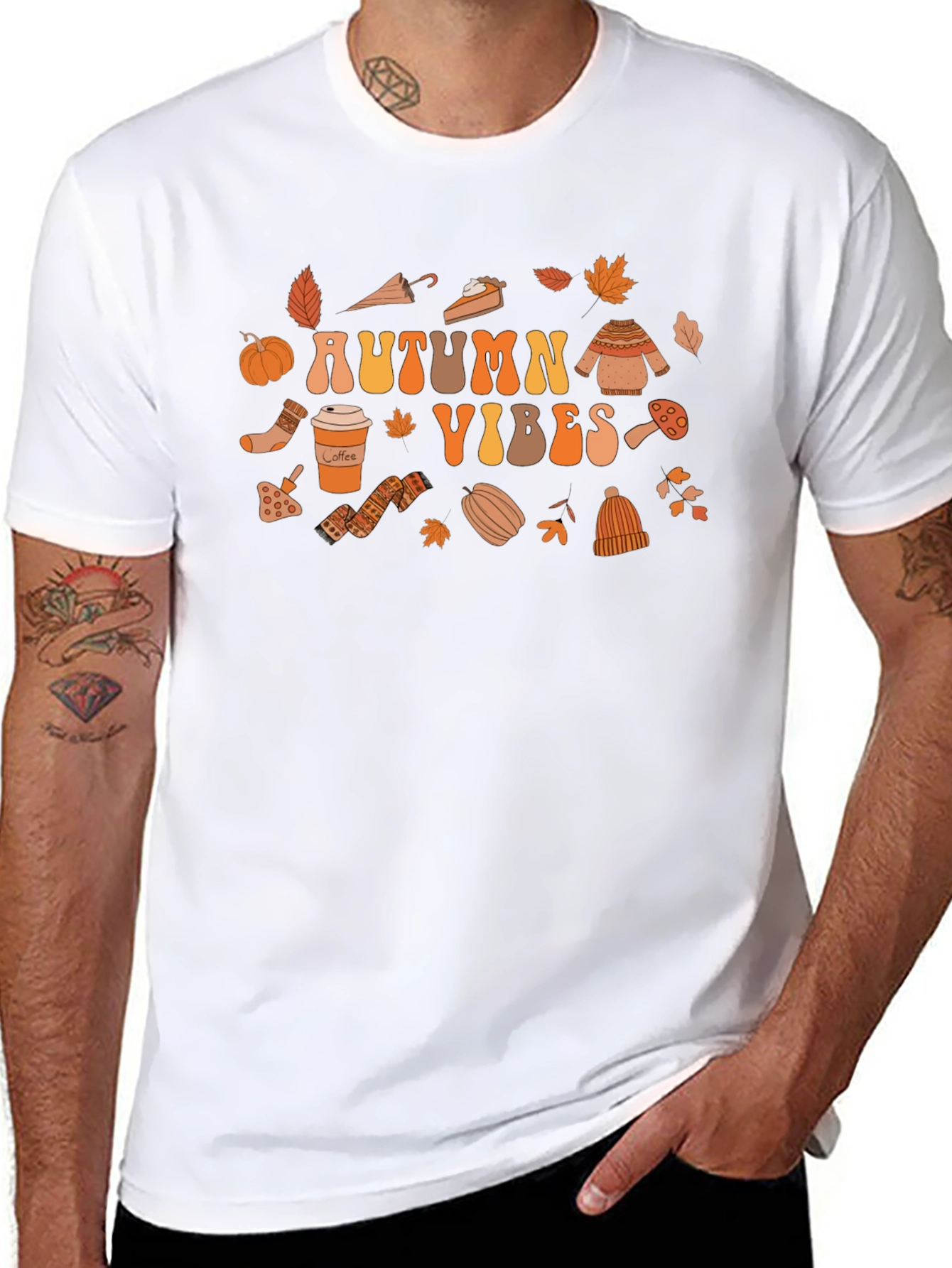 Autumn Vibes Graphic Tee - Cozy Fall Design