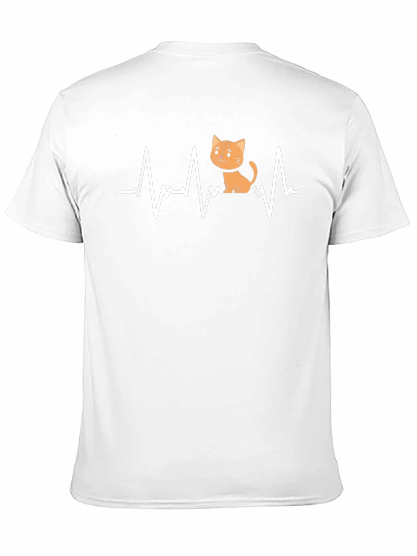 Cat Heartbeat Graphic Tee - Unisex Comfort