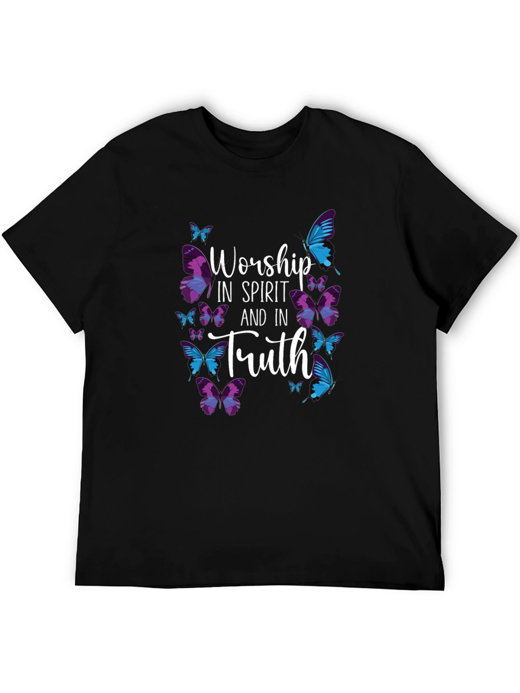 Worship in Spirit and Truth Butterfly T-Shirt