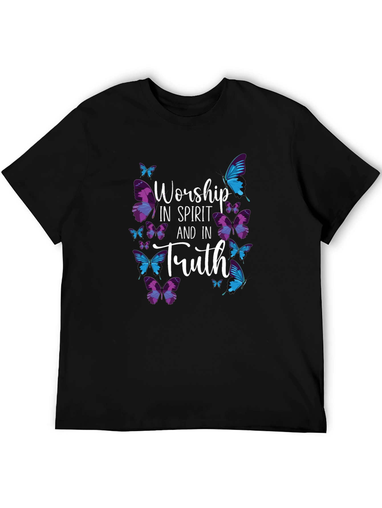 Worship in Spirit and Truth Butterfly T-Shirt