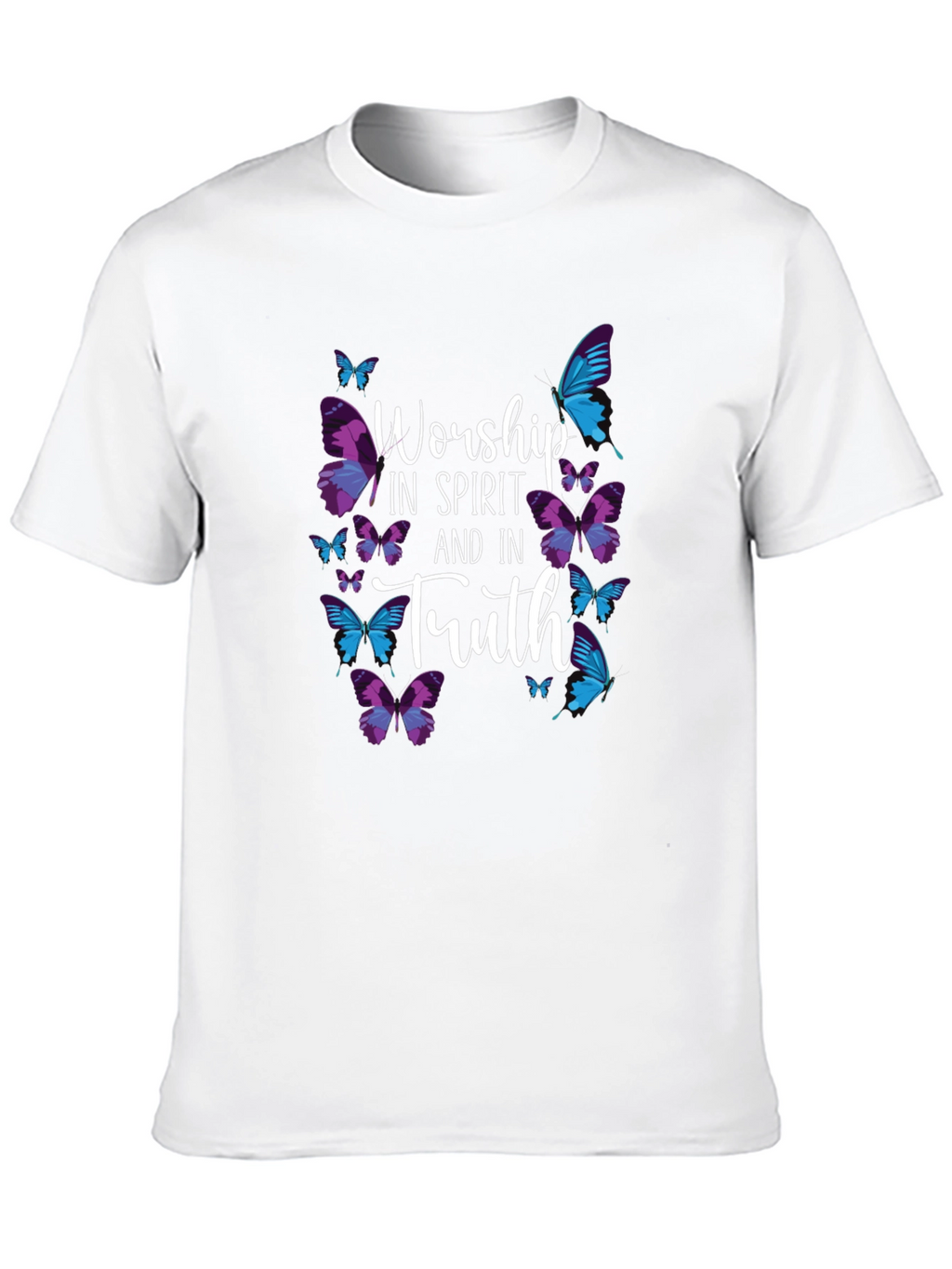 Worship in Spirit and Truth Butterfly T-Shirt