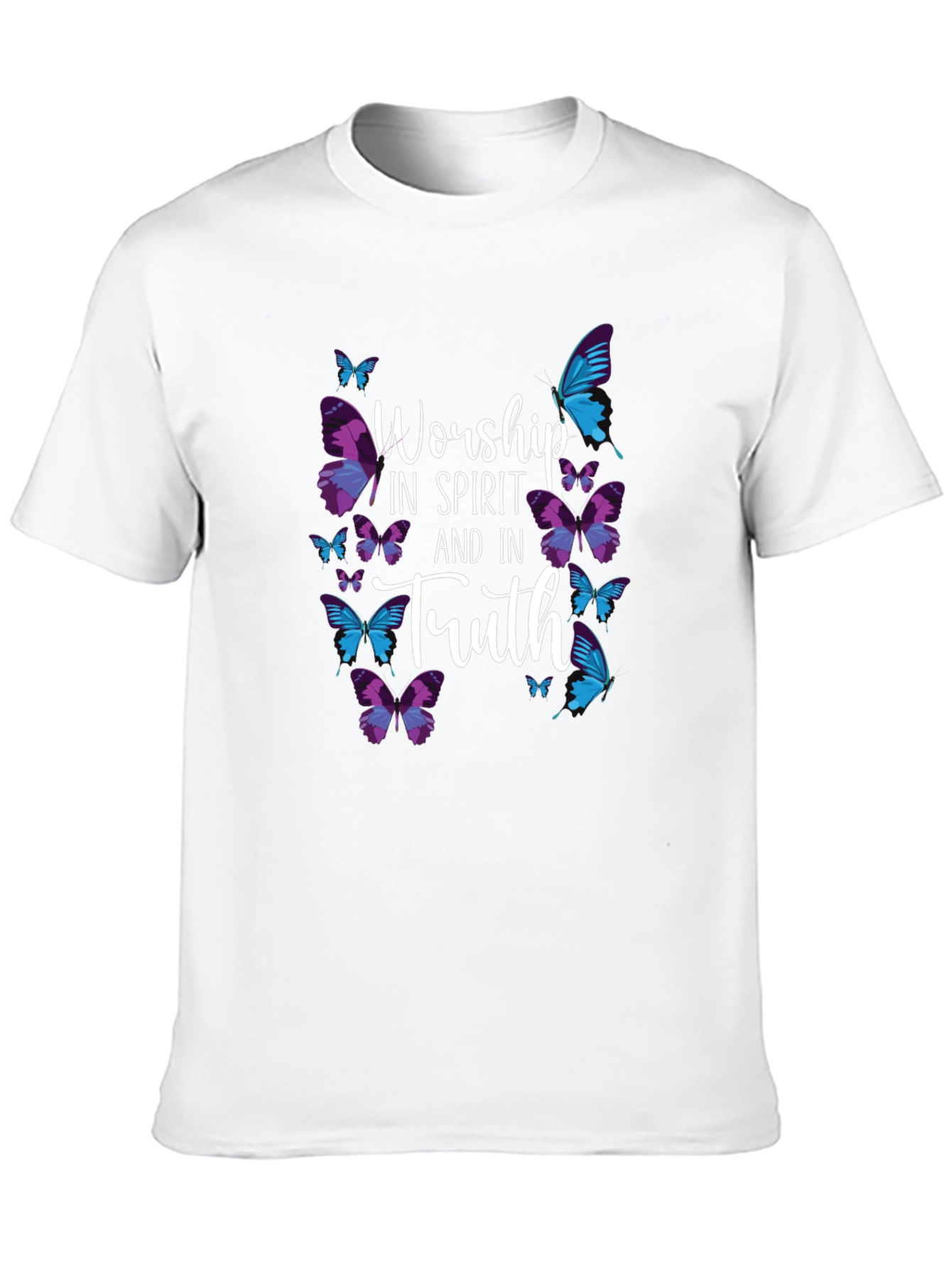 Worship in Spirit and Truth Butterfly T-Shirt