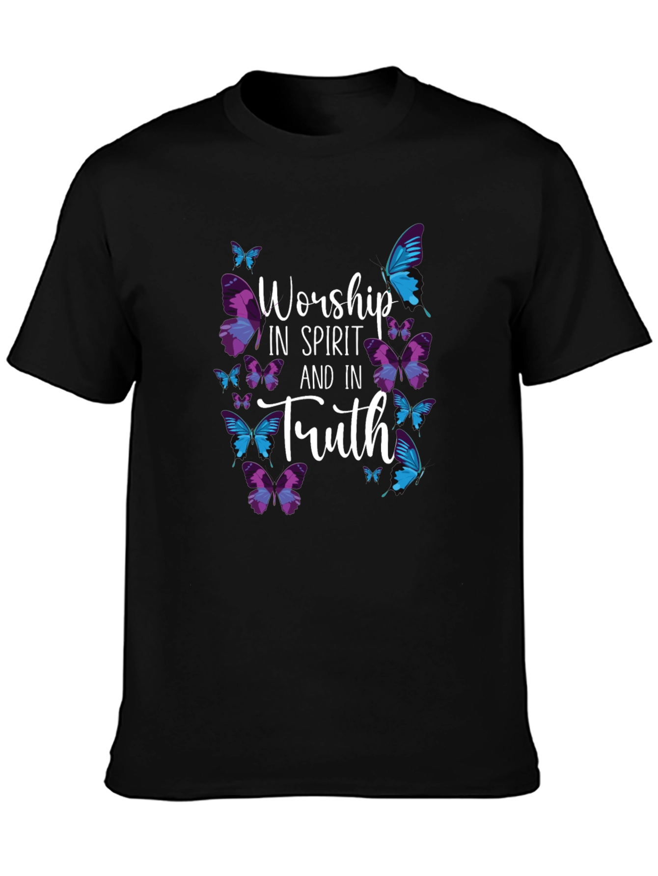 Worship in Spirit and Truth Butterfly T-Shirt